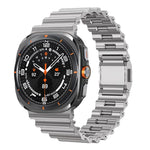 Cinturino per orologio in acciaio inossidabile con chiusura magnetica e motivo a onde oceaniche., For Samsung Galaxy Watch Ultra 2025 / Ultra 47mm