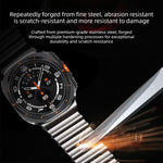 Cinturino per orologio in acciaio inossidabile con chiusura magnetica e motivo a onde oceaniche., For Samsung Galaxy Watch Ultra 2025 / Ultra 47mm