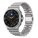 Cinturino per orologio in acciaio inossidabile con chiusura magnetica e motivo a onde oceaniche., For Samsung Galaxy Watch8 / Watch8 Classic