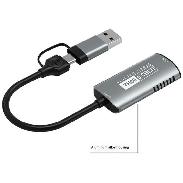 Adattatore acquisizione video HDMI a USB 3.0/Type-C 1080p 60Hz