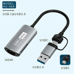 Adattatore acquisizione video HDMI a USB 3.0/Type-C 1080p 60Hz