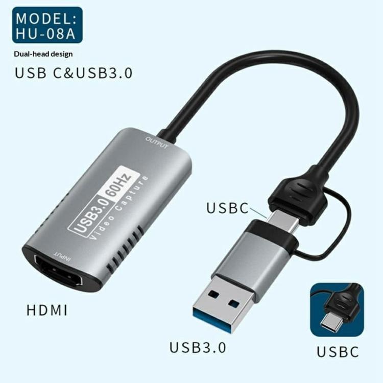 Adattatore acquisizione video HDMI a USB 3.0/Type-C 1080p 60Hz