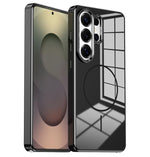 Custodia per telefono magnetica antiurto con pulsanti in metallo galvanizzato., For Samsung Galaxy S26+ 5G, For Samsung Galaxy S26 Ultra 5G, For Samsung Galaxy S26 5G, For Samsung Galaxy S25 5G, For Samsung Galaxy S25+ 5G, For Samsung Galaxy S25 Ultra 5G