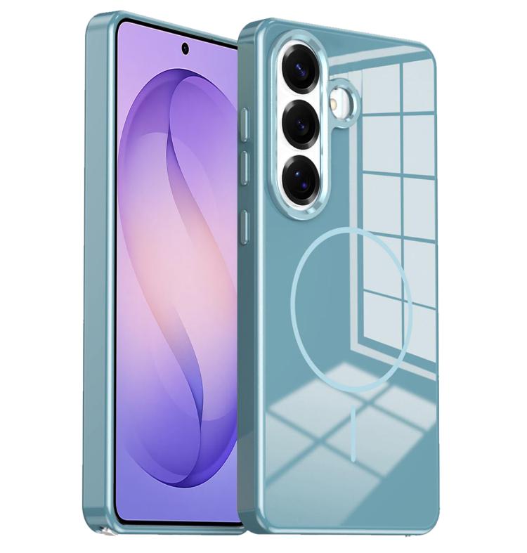 Custodia per telefono magnetica antiurto con pulsanti in metallo galvanizzato., For Samsung Galaxy S26+ 5G, For Samsung Galaxy S26 Ultra 5G, For Samsung Galaxy S26 5G, For Samsung Galaxy S25 5G, For Samsung Galaxy S25+ 5G, For Samsung Galaxy S25 Ultra 5G