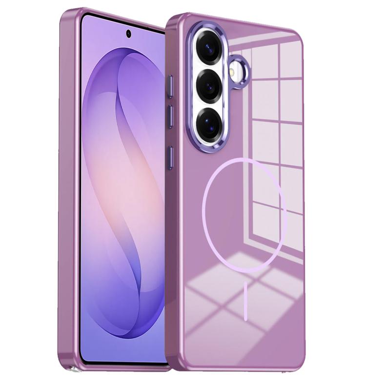 Custodia per telefono magnetica antiurto con pulsanti in metallo galvanizzato., For Samsung Galaxy S26+ 5G, For Samsung Galaxy S26 Ultra 5G, For Samsung Galaxy S26 5G, For Samsung Galaxy S25 5G, For Samsung Galaxy S25+ 5G, For Samsung Galaxy S25 Ultra 5G