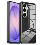 Custodia per telefono magnetica antiurto con pulsanti in metallo galvanizzato., For Samsung Galaxy S26+ 5G, For Samsung Galaxy S26 Ultra 5G, For Samsung Galaxy S26 5G, For Samsung Galaxy S25 5G, For Samsung Galaxy S25+ 5G, For Samsung Galaxy S25 Ultra 5G