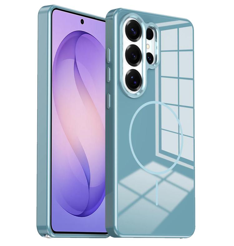 Custodia per telefono magnetica antiurto con pulsanti in metallo galvanizzato., For Samsung Galaxy S26+ 5G, For Samsung Galaxy S26 Ultra 5G, For Samsung Galaxy S26 5G, For Samsung Galaxy S25 5G, For Samsung Galaxy S25+ 5G, For Samsung Galaxy S25 Ultra 5G