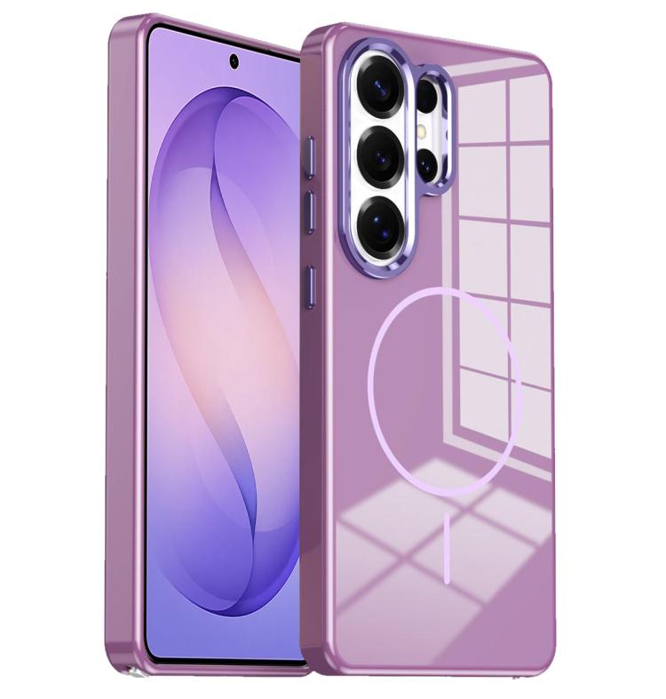 Custodia per telefono magnetica antiurto con pulsanti in metallo galvanizzato., For Samsung Galaxy S26+ 5G, For Samsung Galaxy S26 Ultra 5G, For Samsung Galaxy S26 5G, For Samsung Galaxy S25 5G, For Samsung Galaxy S25+ 5G, For Samsung Galaxy S25 Ultra 5G