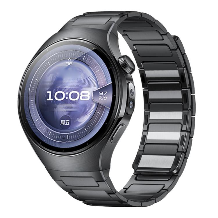 Interfaccia a pulsante, cinturino magnetico a forma di I in acciaio inossidabile., For Huawei Watch 5 46mm