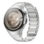Interfaccia a pulsante, cinturino magnetico a forma di I in acciaio inossidabile., For Huawei Watch 5 46mm