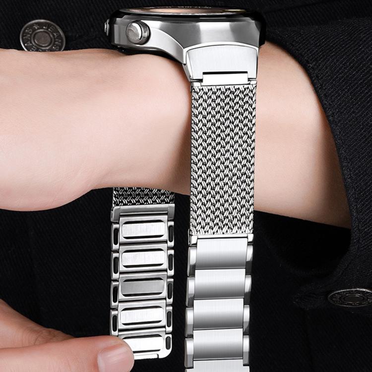 Cinturino per orologio in acciaio inossidabile con chiusura magnetica a pulsante., For Huawei Watch 4 Pro