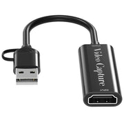 Cavo adattatore per streaming live HU-02A da HDMI a USB / Type-C, scheda di acquisizione video 2 in 1, HU-02A