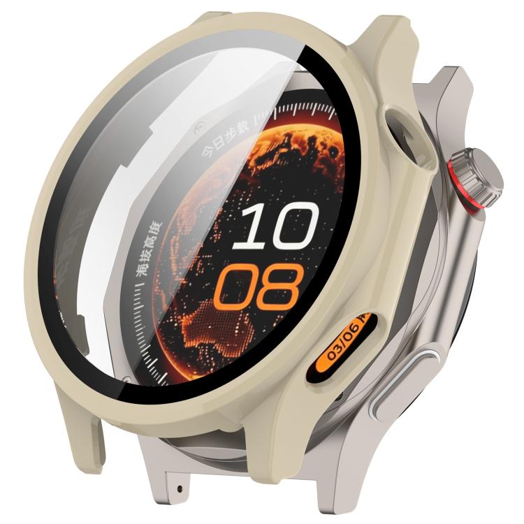 Pellicola in vetro temperato integrata nella custodia protettiva per orologio in PC, For OPPO Watch X3 / OnePlus Watch 4