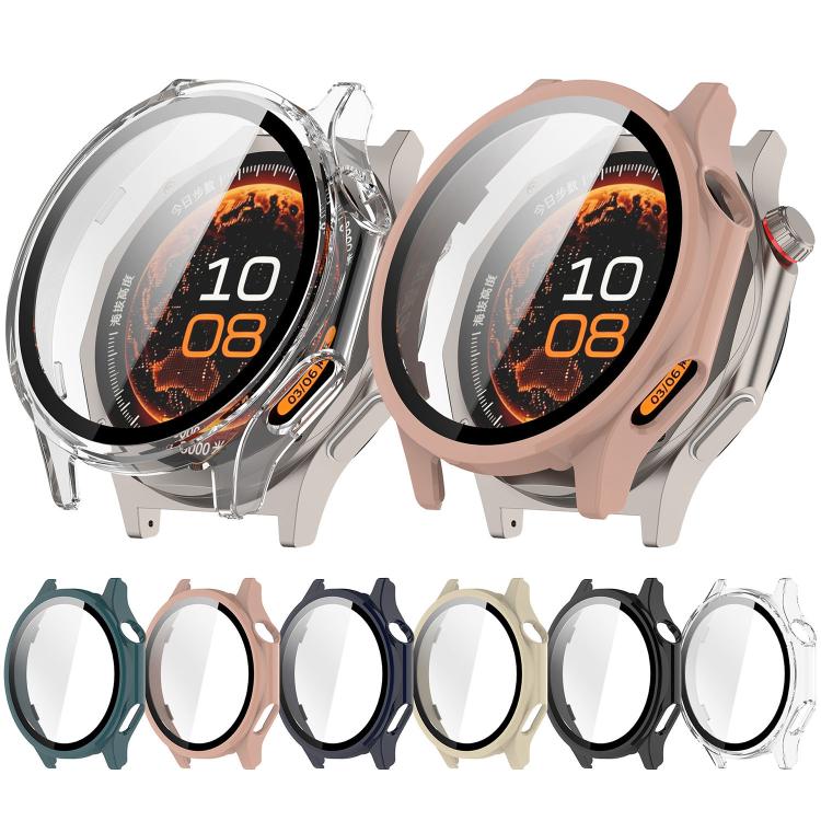 Pellicola in vetro temperato integrata nella custodia protettiva per orologio in PC, For OPPO Watch X3 / OnePlus Watch 4