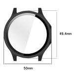 Pellicola in vetro temperato integrata nella custodia protettiva per orologio in PC, For OPPO Watch X3 / OnePlus Watch 4
