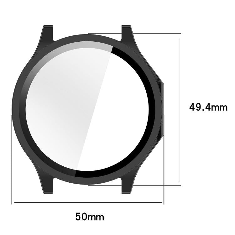 Pellicola in vetro temperato integrata nella custodia protettiva per orologio in PC, For OPPO Watch X3 / OnePlus Watch 4