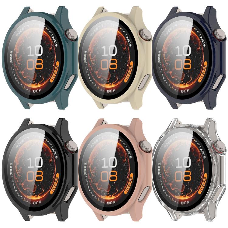 Pellicola in vetro temperato integrata nella custodia protettiva per orologio in PC, For OPPO Watch X3 / OnePlus Watch 4