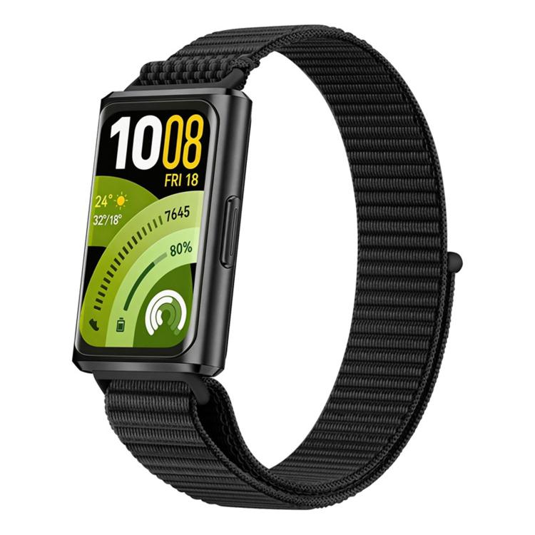 Cinturino per orologio regolabile in nylon con chiusura a strappo., For Huawei Band 11 / Band 11 Pro