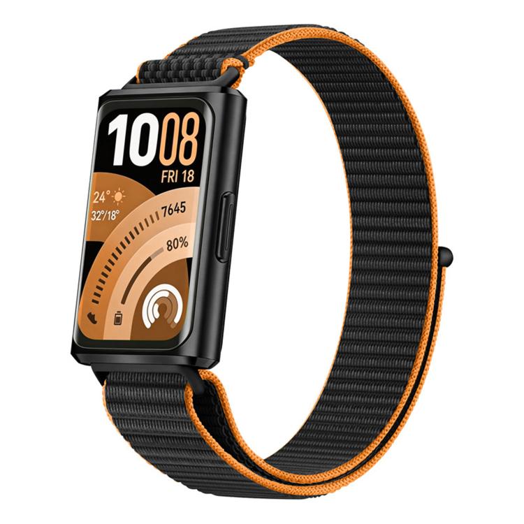 Cinturino per orologio regolabile in nylon con chiusura a strappo., For Huawei Band 11 / Band 11 Pro
