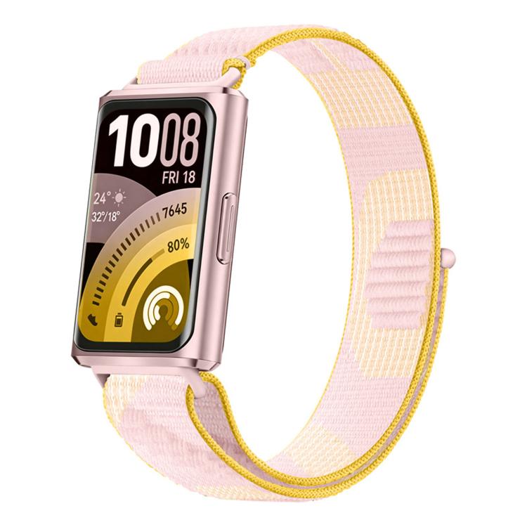 Cinturino per orologio regolabile in nylon con chiusura a strappo., For Huawei Band 11 / Band 11 Pro