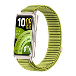 Cinturino per orologio in nylon intrecciato con chiusura a strappo e interfaccia metallica., For Huawei Band 11 / Band 11 Pro