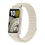 Cinturino per orologio in nylon intrecciato con chiusura a strappo e interfaccia metallica., For Huawei Band 11 / Band 11 Pro
