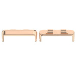 Una coppia di connettori per cinturino per orologio con testa in metallo in acciaio inossidabile da 18 mm, For Huawei Band 11 / Band 11 Pro