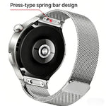 Pulsante Interfaccia senza soluzione di continuità Cinturino per orologio Milanese magnetico in acciaio inossidabile, For Huawei Watch 4 Pro