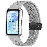 Cinturino per orologio in silicone pieghevole con fibbia magnetica., For Huawei Band 11 / Band 11 Pro