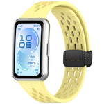 Cinturino per orologio in silicone pieghevole con fibbia magnetica., For Huawei Band 11 / Band 11 Pro