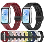 Cinturino per orologio in silicone pieghevole con fibbia magnetica., For Huawei Band 11 / Band 11 Pro