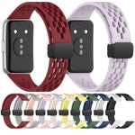 Cinturino per orologio in silicone pieghevole con fibbia magnetica., For Huawei Band 11 / Band 11 Pro