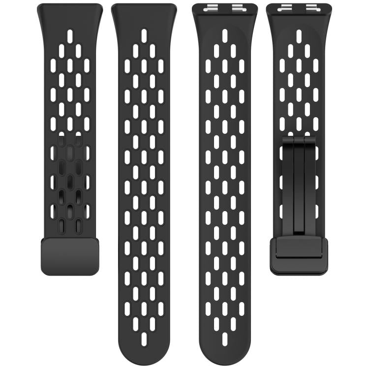 Cinturino per orologio in silicone pieghevole con fibbia magnetica., For Huawei Band 11 / Band 11 Pro