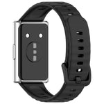 Cinturino per orologio in silicone tinta unita con texture a onda, For Huawei Band 11 / Band 11 Pro