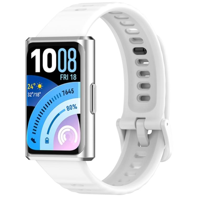 Cinturino per orologio in silicone tinta unita con texture a onda, For Huawei Band 11 / Band 11 Pro