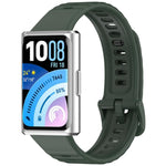 Cinturino per orologio in silicone tinta unita con texture a onda, For Huawei Band 11 / Band 11 Pro