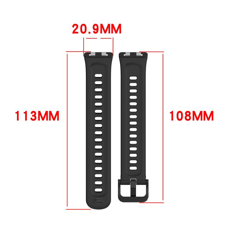 Cinturino per orologio in silicone tinta unita con texture a onda, For Huawei Band 11 / Band 11 Pro