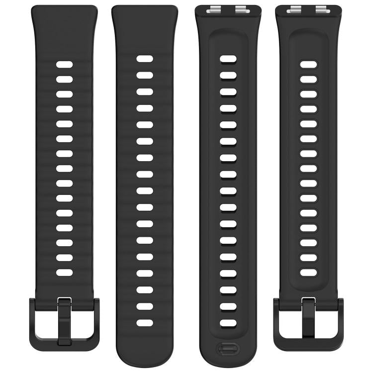 Cinturino per orologio in silicone tinta unita con texture a onda, For Huawei Band 11 / Band 11 Pro