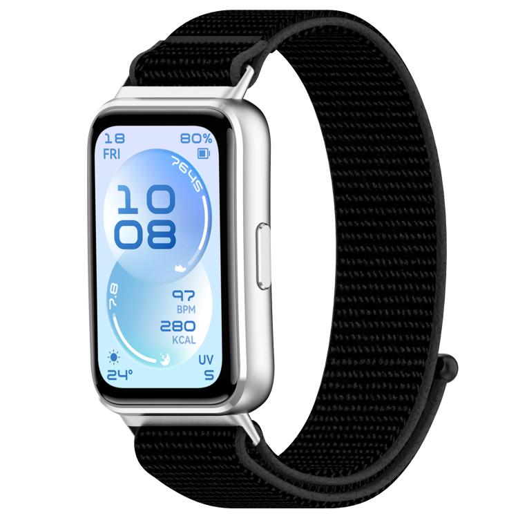 Cinturino per orologio in nylon con chiusura a strappo., For Huawei Band 11 / Band 11 Pro