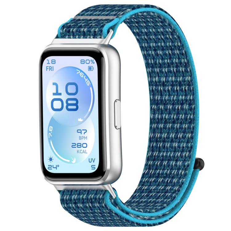 Cinturino per orologio in nylon con chiusura a strappo., For Huawei Band 11 / Band 11 Pro