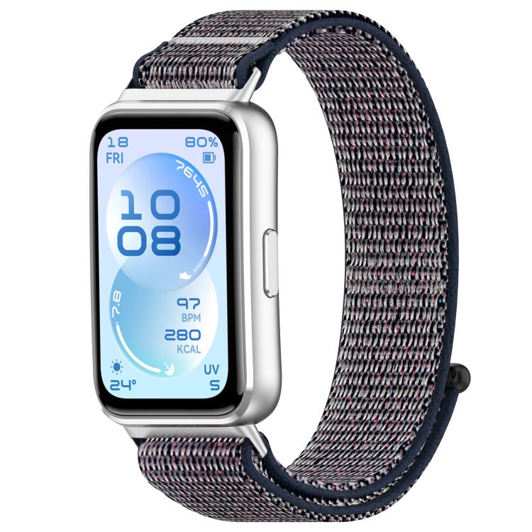 Cinturino per orologio in nylon con chiusura a strappo., For Huawei Band 11 / Band 11 Pro