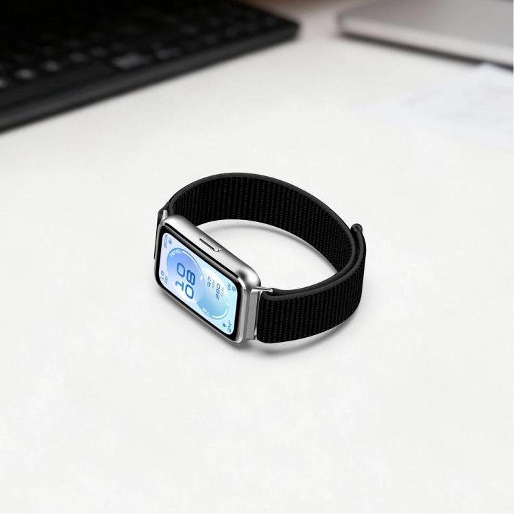 Cinturino per orologio in nylon con chiusura a strappo., For Huawei Band 11 / Band 11 Pro