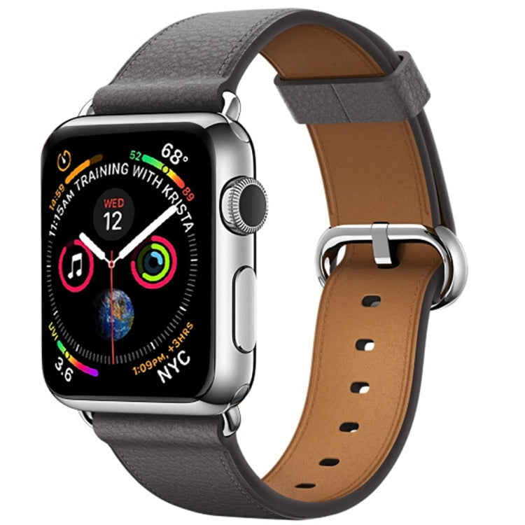 Cinturino in pelle con bottone per Apple Watch 42mm
