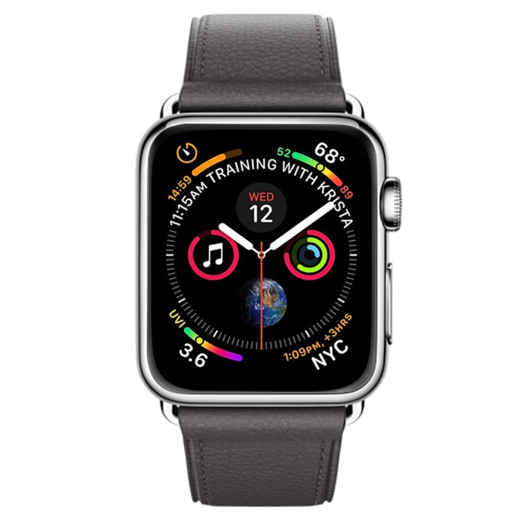 Cinturino in pelle con bottone per Apple Watch 42mm