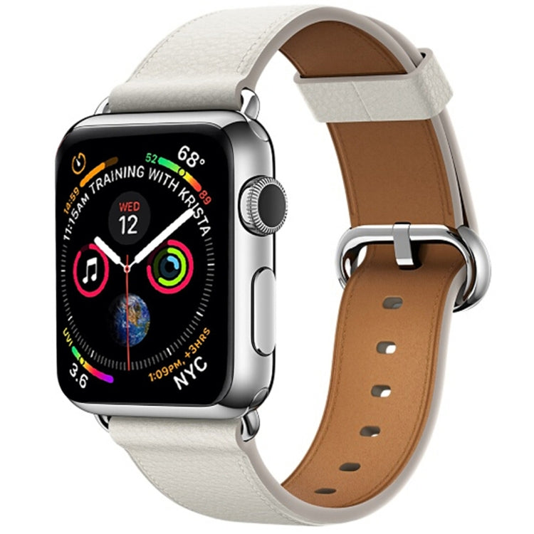 Cinturino in pelle con bottone per Apple Watch 42mm