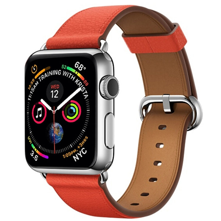 Cinturino da polso con cinturino da polso in pelle con bottone classico per Apple Watch Series 3 & 2 & 1 42mm