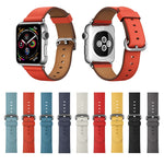 Cinturino in pelle con bottone per Apple Watch 42mm