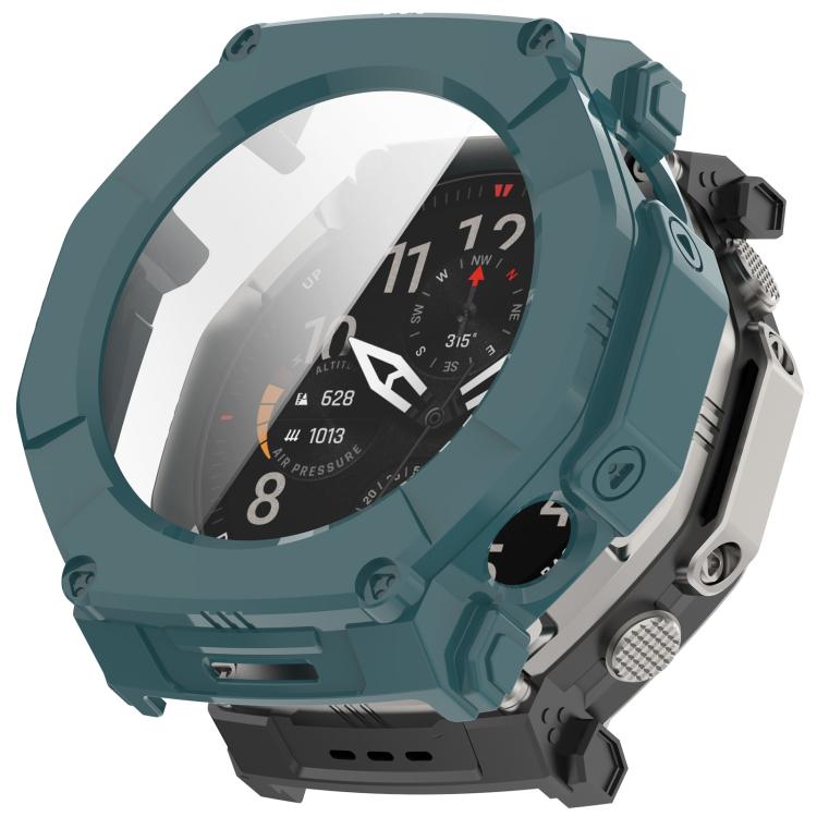 Pellicola in vetro temperato integrata nella custodia protettiva per orologio in PC, For Amazfit T-Rex Ultra 2