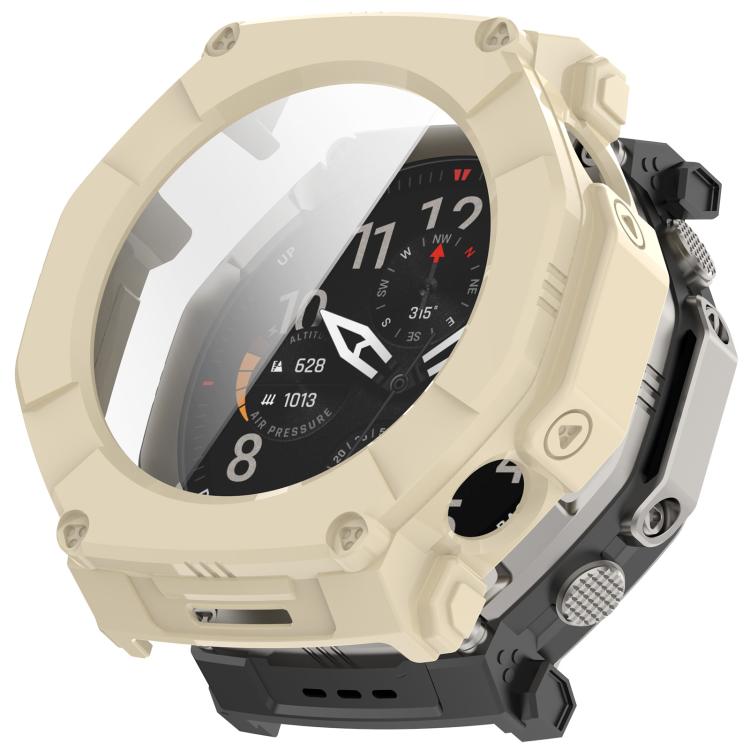 Pellicola in vetro temperato integrata nella custodia protettiva per orologio in PC, For Amazfit T-Rex Ultra 2