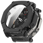 Pellicola in vetro temperato integrata nella custodia protettiva per orologio in PC, For Amazfit T-Rex Ultra 2
